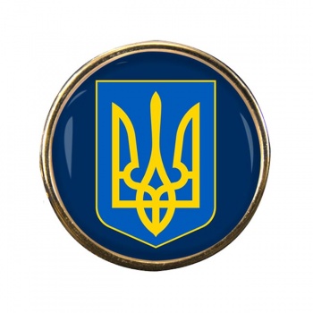 Ukraine Round Pin Badge