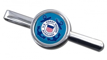 United States Coast Guard Auxiliary Round Tie Clip