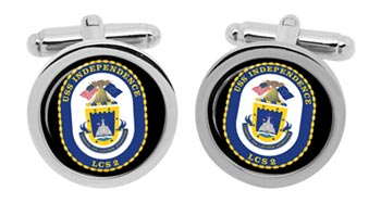 USS Independence (LCS-2) Cufflinks in Box