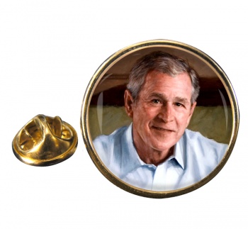 President George W. Bush Round Pin Badge