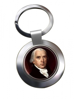 President James Madison Chrome Key Ring
