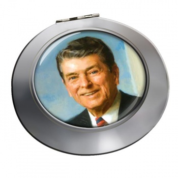 President Ronald Reagan Chrome Mirror