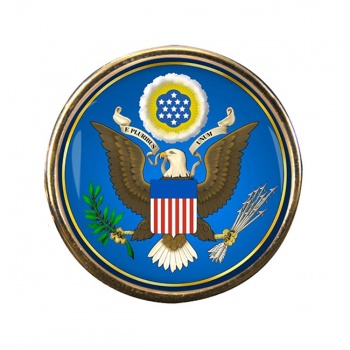 United States Seal obverse Round Pin Badge