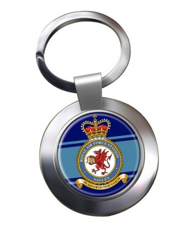 RAF Station Valley Chrome Key Ring