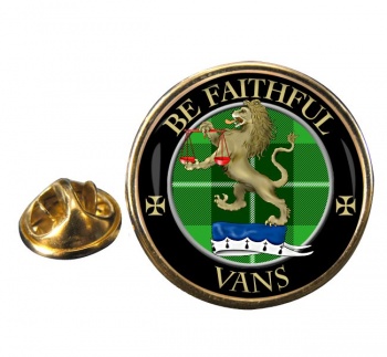 Vans Scottish Clan Round Pin Badge