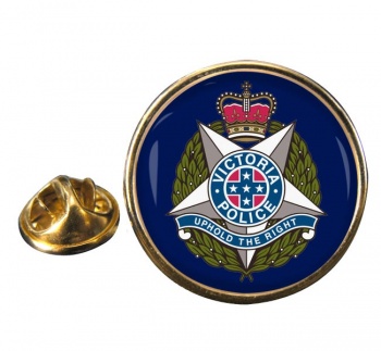 Victoria Police Round Pin Badge