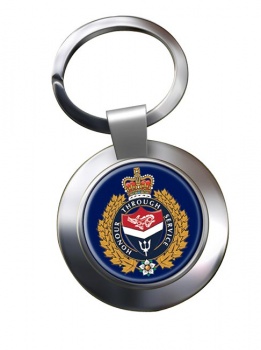 Victoria Police (Canada) Chrome Key Ring