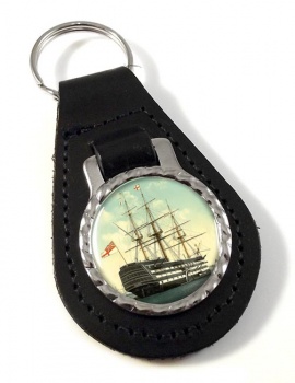 HMS Victory Leather Key Fob