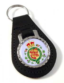 Welsh Coat of arms Leather Key Fob