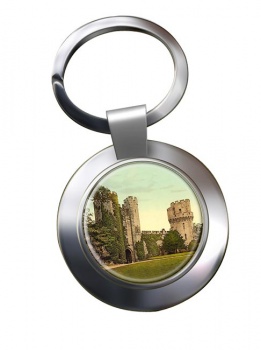 Warwick Castle Chrome Key Ring