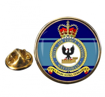 RAF Station Wattisham Round Pin Badge