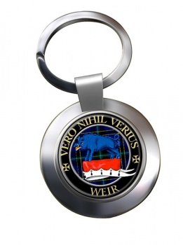 Weir Scottish Clan Chrome Key Ring