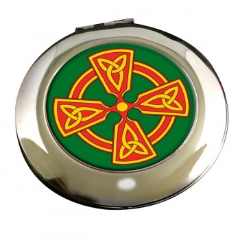 Welsh Celtic Cross Round Mirror