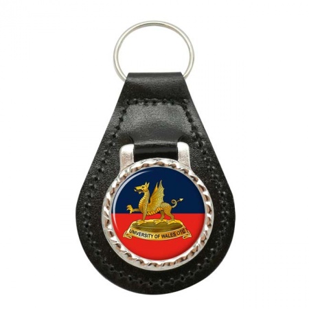 Wales Universities Officers' Training Corps UOTC, British Army Leather Key Fob