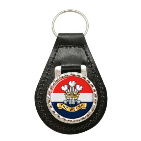 Welsh Regiment, British Army Leather Key Fob