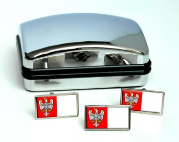 Wielkopolskie (Poland) Flag Cufflink and Tie Pin Set