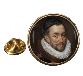 Willem van Oranje Round Pin Badge