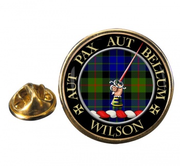 Wilson of Gunn Scottish Clan Round Pin Badge