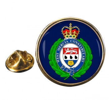 West Mercia Police Round Pin Badge