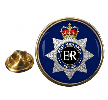 West Midlands Police Round Pin Badge