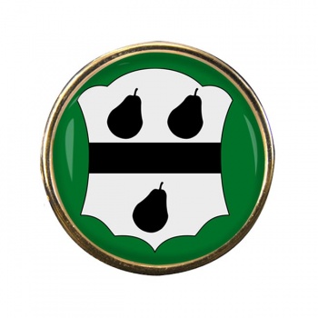 Worcestershire Ancient Round Pin Badge