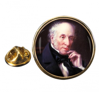 William Wordsworth Round Pin Badge