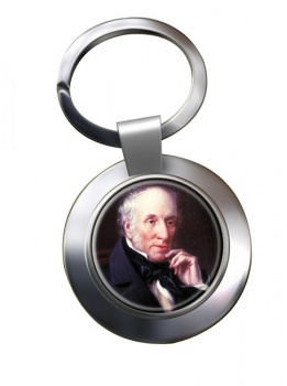 William Wordsworth Chrome Key Ring