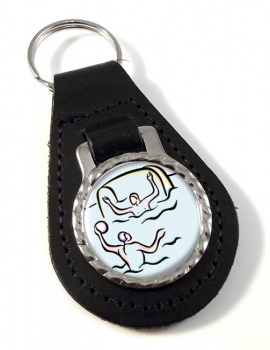 Water Polo Leather Key Fob