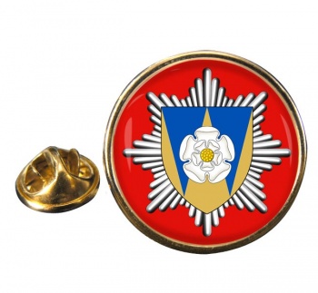 West Yorkshire Fire and Rescue Round Pin Badge