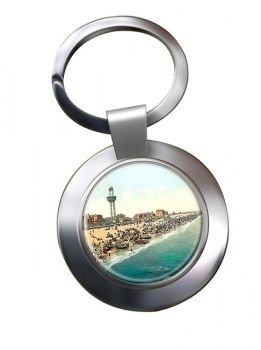 Sands and Revolving Tower Yarmouth Chrome Key Ring