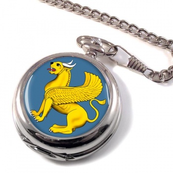 Zoroastrian Guardian Lion Pocket Watch