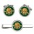 14th King's Hussars, British Army Cufflinks and Tie Clip Set