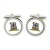 170 Infrastructure Support Engineer Group, British Army Cufflinks in Chrome Box