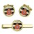 7th Queen's Own Hussars, British Army Cufflinks and Tie Clip Set