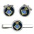 Admiralty Surface Weapons Establishment (Royal Navy) Round Cufflink and Tie Clip Set
