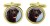 Chocolate Labrador Retriever Cufflinks in Chrome Box