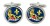 Entente, the Lion and the Fleur-de-lis, England and France Cufflinks in Chrome Box