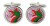 Heraldic Dragon's Head Cufflinks in Chrome Box
