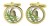 Mistle Thrush Cufflinks in Chrome Box