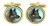 Norwegian Elkhound Cufflinks in Chrome Box