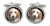 Otterhound Cufflinks in Chrome Box