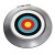 Archery Target Chrome Mirror