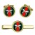 Brigade of Gurkhas, British Army Cufflinks and Tie Clip Set
