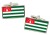 Abkhazia Flag Cufflinks in Chrome Box