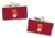 Albacete (Spain) Flag Cufflinks in Chrome Box