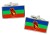 Amazonas (Venezuela) Flag Cufflinks in Chrome Box