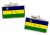 Anzotegui (Venezuela) Flag Cufflinks in Chrome Box