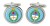 Argentina Cufflinks in Chrome Box