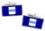 Basilicata (Italy) Flag Cufflinks in Chrome Box