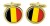 Belgium Belgique België Cufflinks in Chrome Box